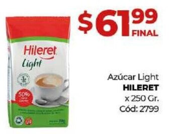 Diarco Hileret Azúcar Light x 250 Gr. oferta