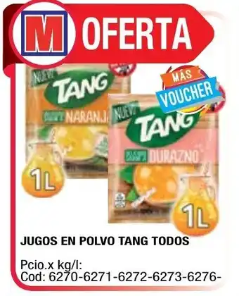 Maxiconsumo Tang Jugos en Polvo 1L Todos oferta