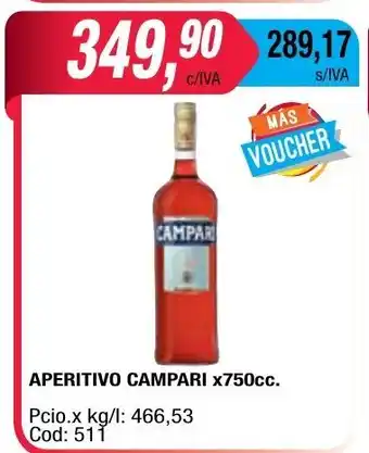 Maxiconsumo Campari Aperitivo Bitter x750cc. oferta