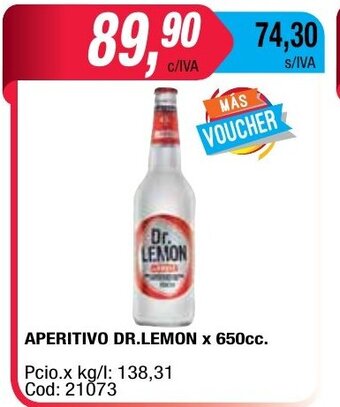 Maxiconsumo Dr. Lemon Aperitivo x 650cc. oferta