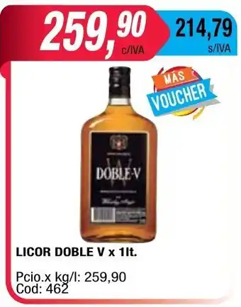 Maxiconsumo Doble V Licor x 1lt. oferta