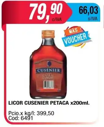 Maxiconsumo Cusenier Petaca Licor x200ml. oferta