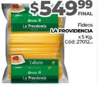 Diarco La Providencia Fideos x 5 Kg oferta