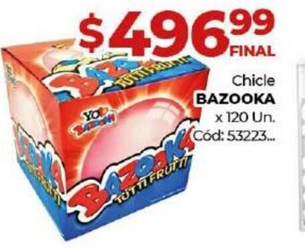 Diarco Bazooka Chicle x 120 Un. oferta