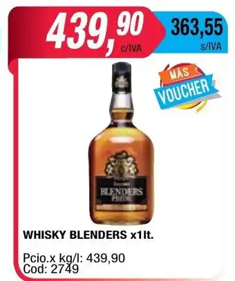 Maxiconsumo Blenders Whisky x1lt. oferta