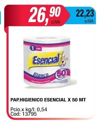 Maxiconsumo Esencial Papel Higienico x 50mt oferta