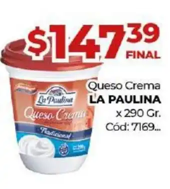Diarco La Paulina Queso Crema x 290 Gr. oferta