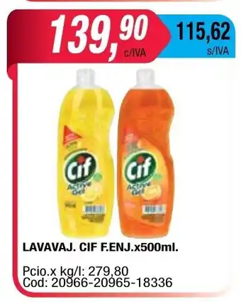 Maxiconsumo Cif F. Enj. Lavavajillas x500ml oferta