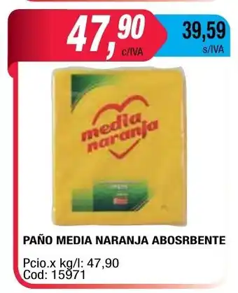 Maxiconsumo Media Naranja Absorbente Paño oferta