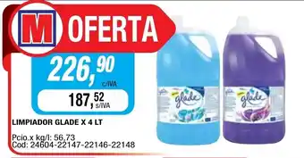 Maxiconsumo Glade Limpiador x 4lt oferta