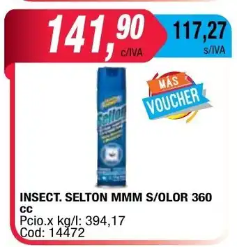 Maxiconsumo Selton Mmm S/Olor Insect. 360cc oferta