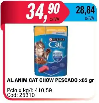 Maxiconsumo Cat Chow Pescado Alimento Anim x85gr oferta