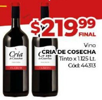 Diarco Cria de Cosecha Vino Tinto x 1.125 Lt oferta