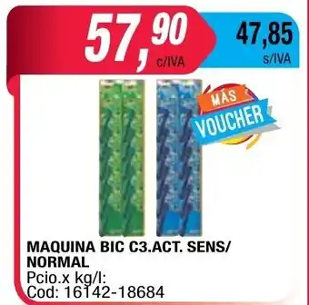 Maxiconsumo Bic C3. Act. Sens/Normal Maquina oferta