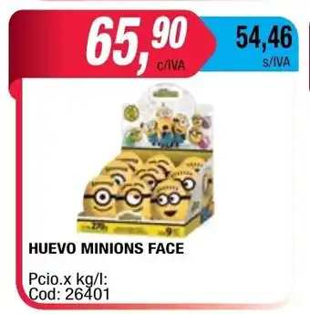 Maxiconsumo Minions Face Huevo oferta