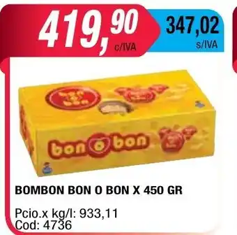 Maxiconsumo Bon o Bon Bombon x 450gr oferta