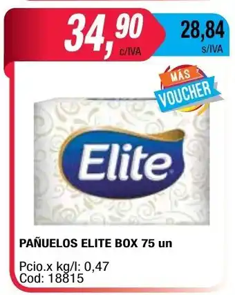 Maxiconsumo Elite Pañuelos Box 75un oferta