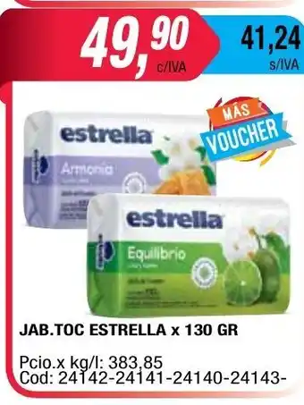 Maxiconsumo Estrella Jabon Toc x 130gr oferta
