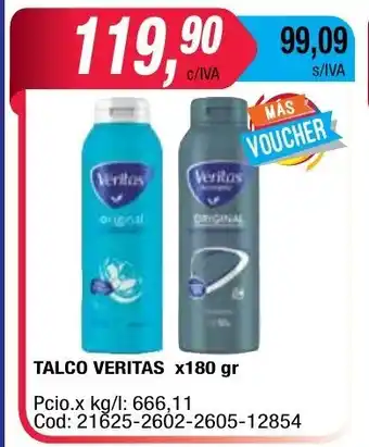 Maxiconsumo Veritas Talco x180gr oferta
