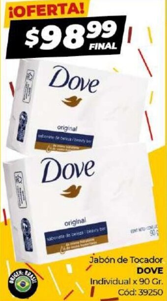 Diarco Dove Jabón de Tocador Individual x 90 Gr. oferta