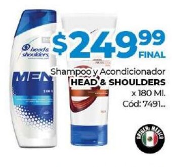 Diarco Head & Shoulders Shampoo y Acondicionador x 180 ml oferta