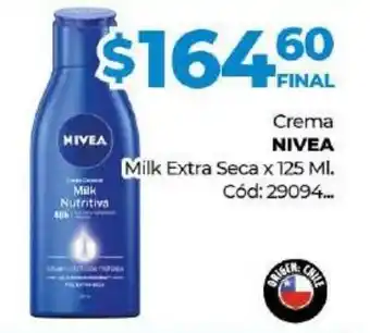 Diarco Nivea Crema Milk Extra Seca x 125 ml. oferta