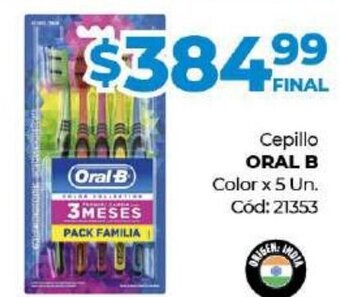 Diarco Oral B Cepillo Color x 5 Un. oferta