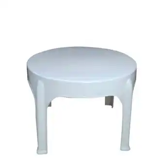 Coto Mesa auxiliar plástico top garden blanca oferta
