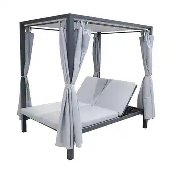 Coto Camastro aluminio con techo home studio 207 cm gris oferta