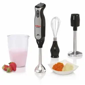 Mixer liliana ah730 supermix 800w varilla acero/batidor/ pisa pure