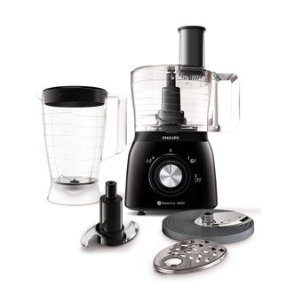 Frávega Procesadora Philips 600W 1,3Lts 2 Velocidades HR-7630-90 oferta