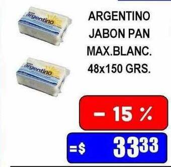 Dulcenter Argentino Jabon Pan Max Blanc oferta