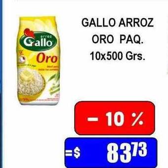 Dulcenter Gallo Arroz Oro Paq oferta