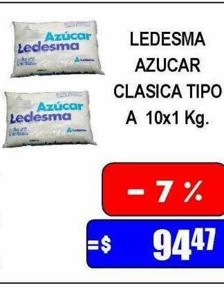 Dulcenter Ledesma Azucar Clasica Tipo A oferta
