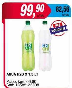 Maxiconsumo Agua H2o oferta