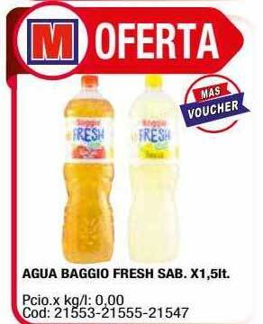 Maxiconsumo Agua Baggio Fresh Sab. oferta