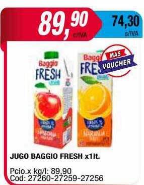 Maxiconsumo Jugo Baggio Fresh oferta