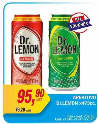 Maxiconsumo Aperitivo Dr.lemon oferta