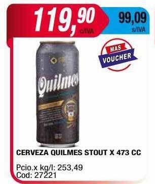 Maxiconsumo Cerveza Quilmes Stout oferta