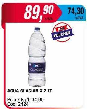 Maxiconsumo Agua Glaciar oferta