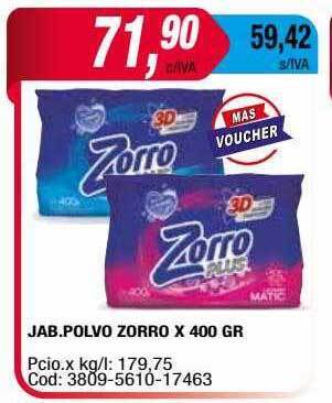 Maxiconsumo Jab.polvo Zorro oferta
