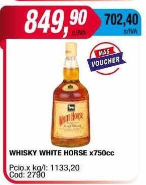 Maxiconsumo Whisky White Horse oferta