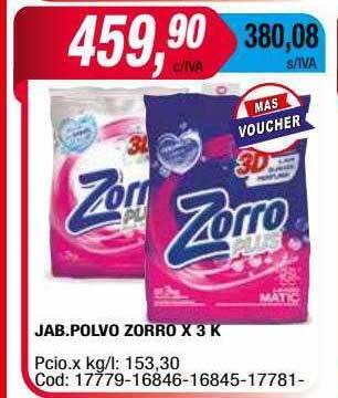 Maxiconsumo Jab.polvo Zorro oferta