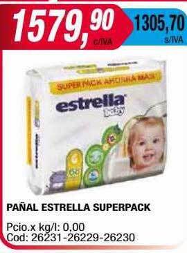Maxiconsumo Pañal Estrella Superpack oferta