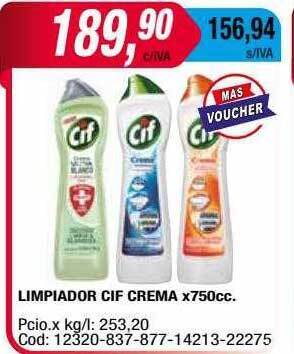 Maxiconsumo Limpiador Cif Crema oferta