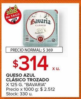 Carrefour Maxi Queso azul bavaria 125g oferta