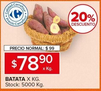 Carrefour Maxi Batata kg oferta