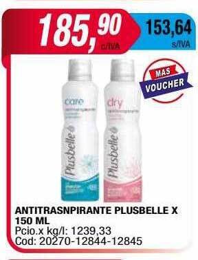 Maxiconsumo Antitranspirante Plusbelle oferta