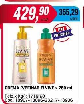 Maxiconsumo Crema P Peinar Elvive oferta