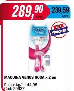 Maxiconsumo Maquina Venus Rosa oferta